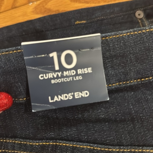NWT ladies lands end jeans size 10 - Picture 5 of 6